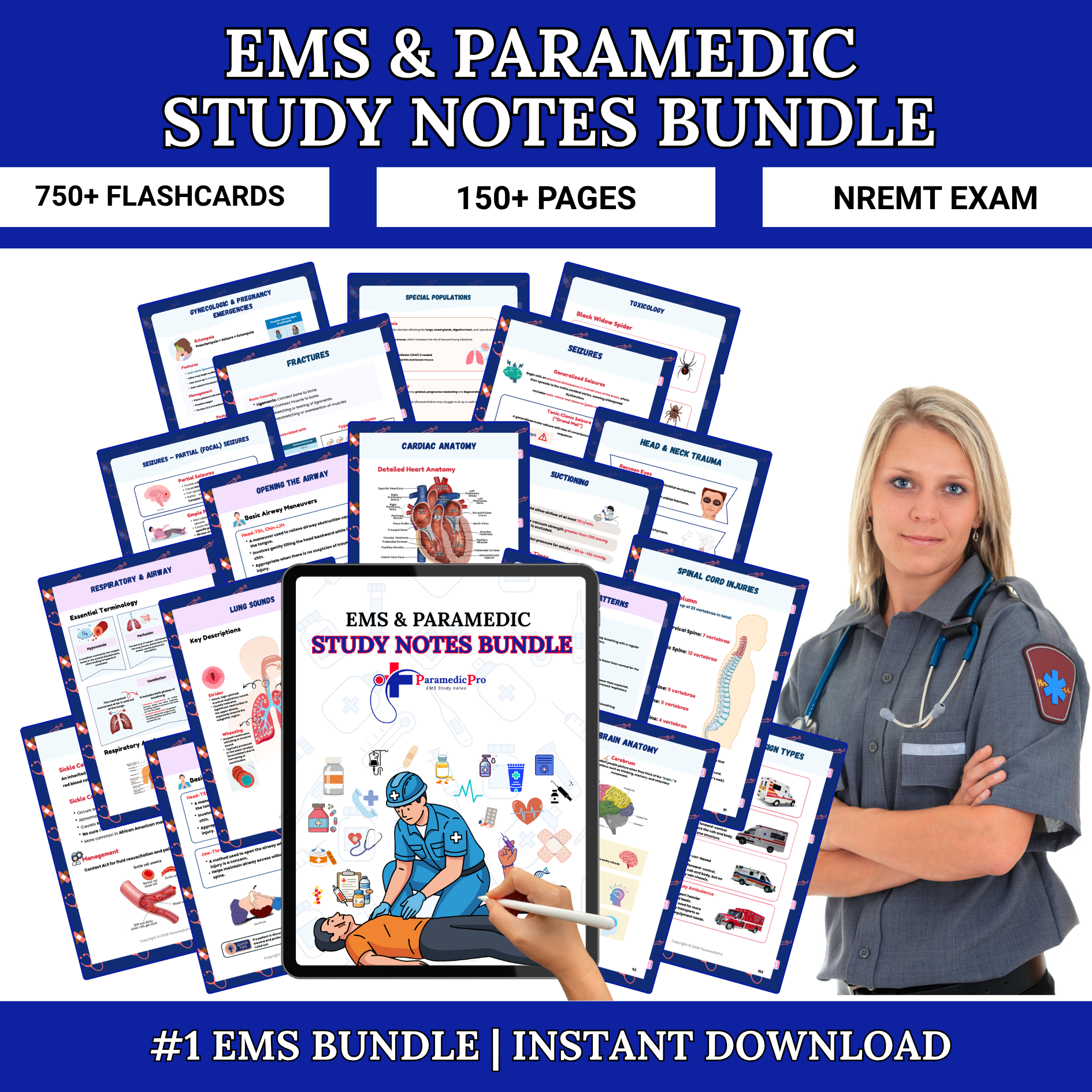 EMS & Paramedic Study Notes Bundle