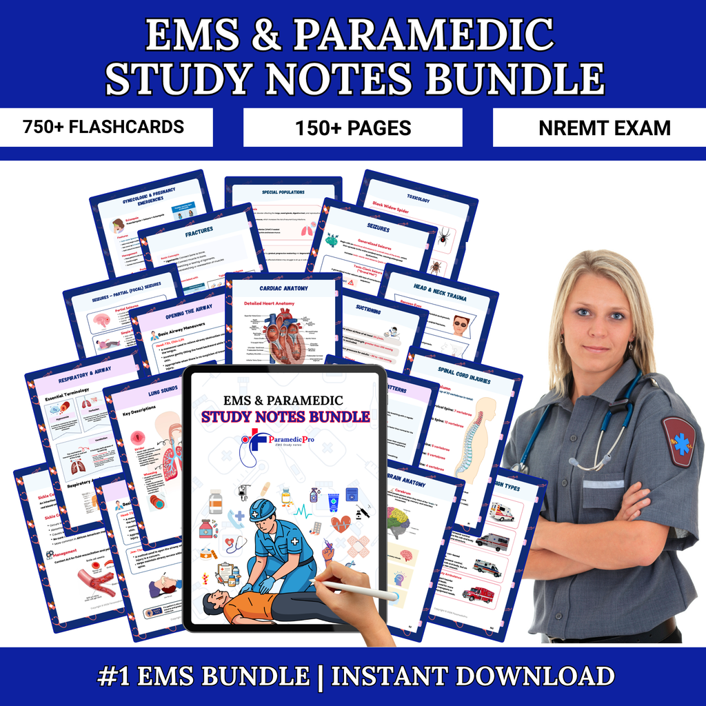 EMS & Paramedic Study Notes Bundle