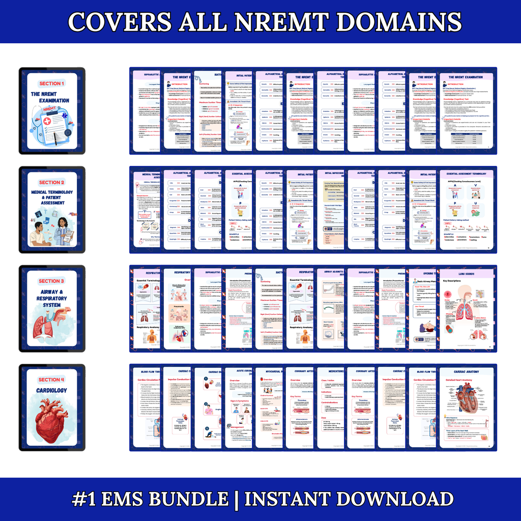 EMS & Paramedic Study Notes Bundle