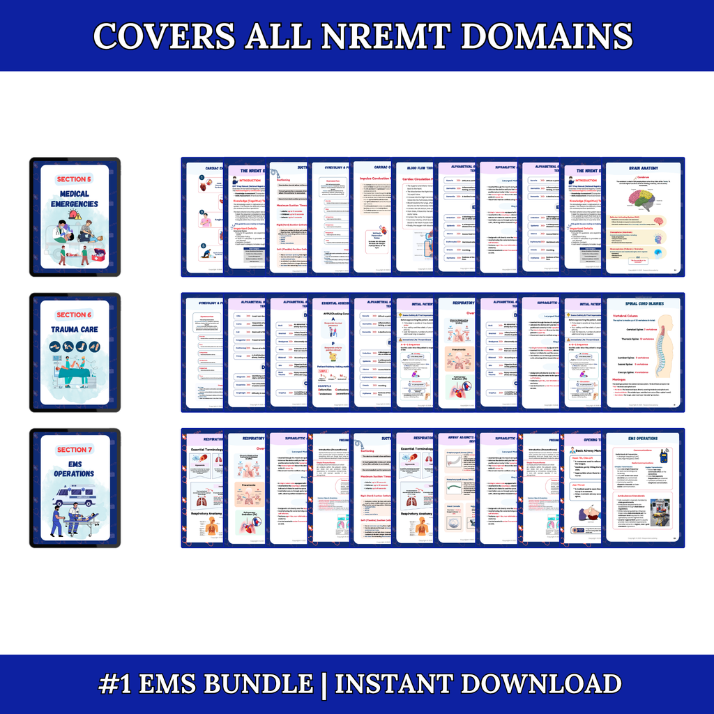 EMS & Paramedic Study Notes Bundle