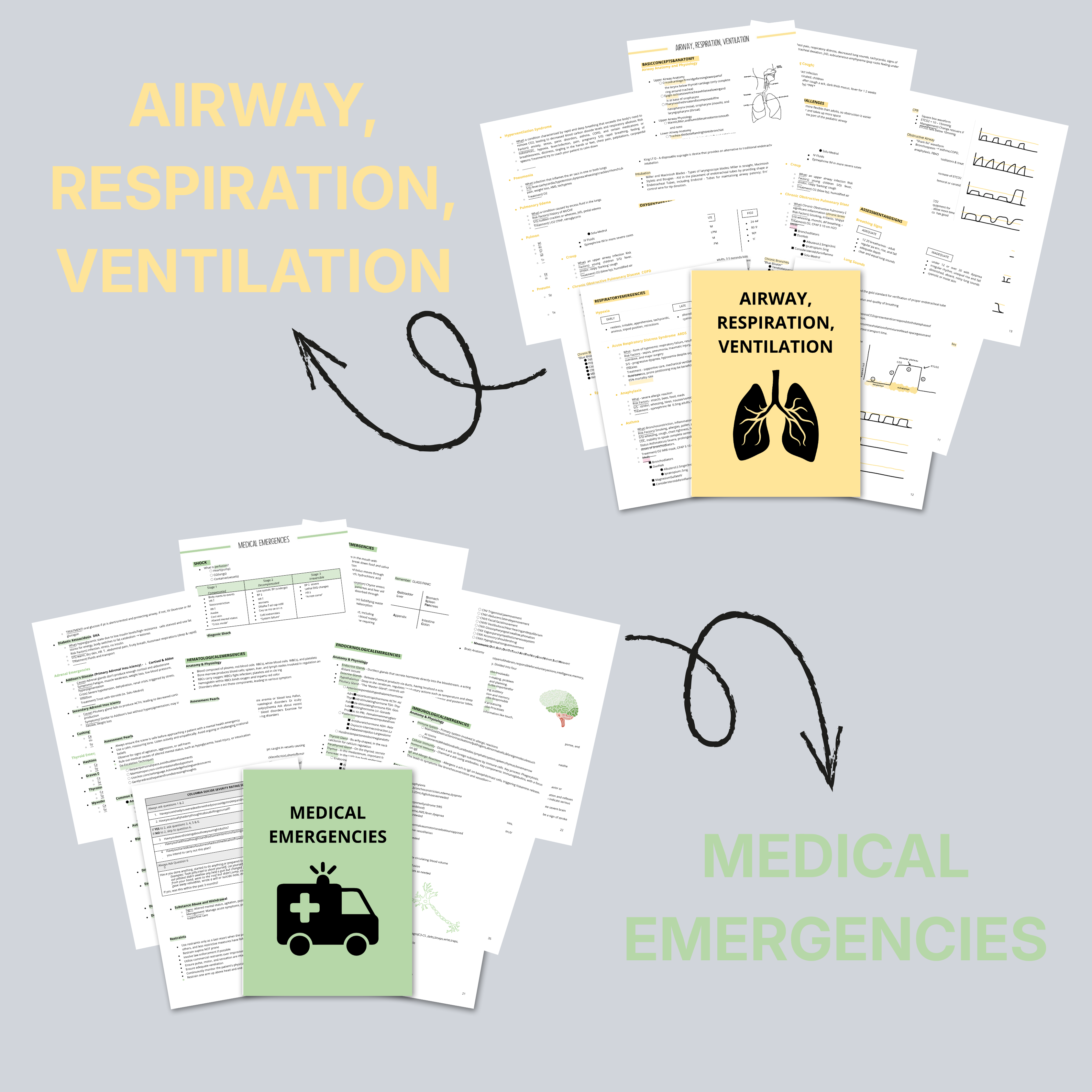 EMS Student & Paramedic Study Notes Bundle