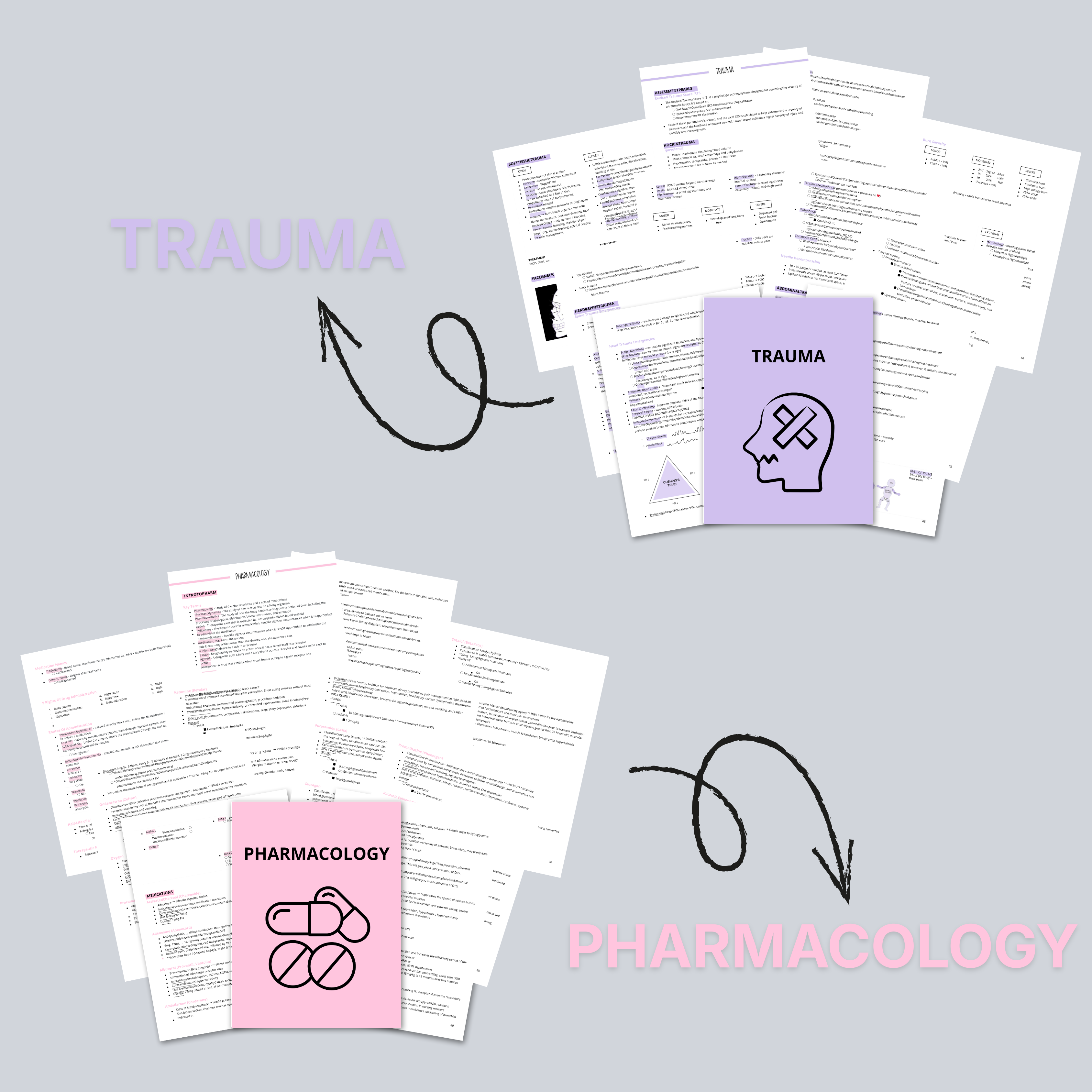 EMS Student & Paramedic Study Notes Bundle