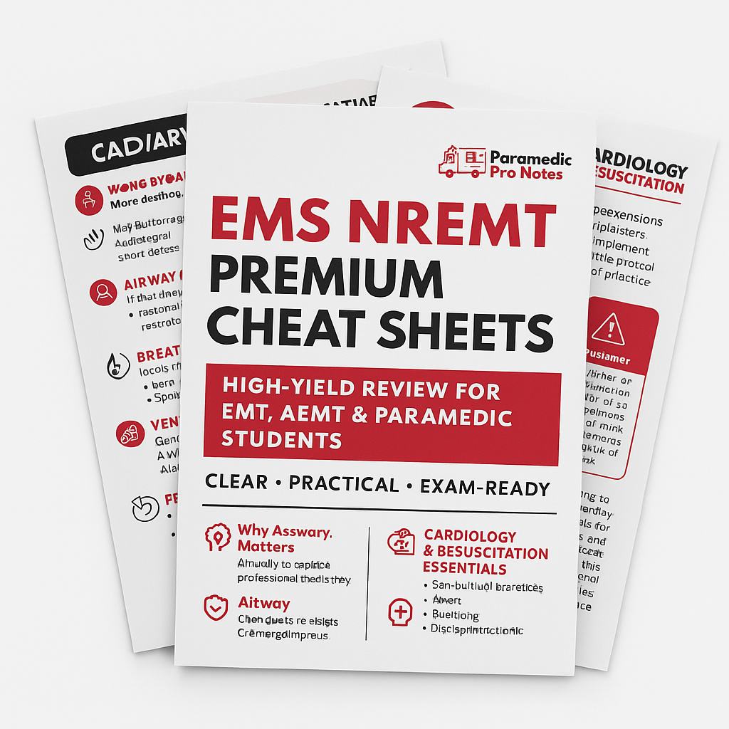 EMS NREMT Premium Cheat Sheets